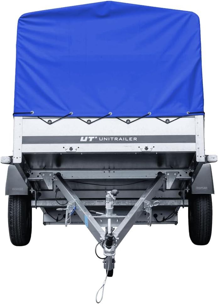 Trailerwald Garden Trailer 230 Kipp 750 kg – mit Stützrad, blauer Hochplane und Hochspriegel