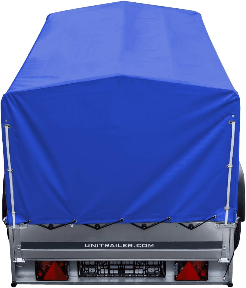 Trailerwald Garden Trailer 230 Kipp 750 kg – mit Stützrad, blauer Hochplane und Hochspriegel